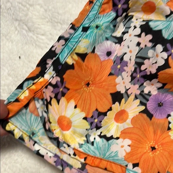 Dip Athletic Shorts Orange and Blue Vibrant Design - Picture 5 of 6